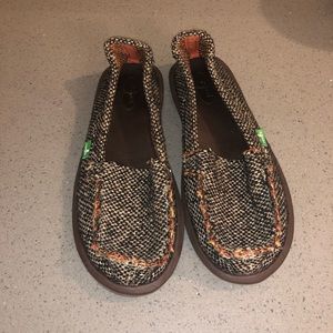 Sanuk brown slipper shoes